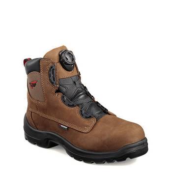 Red Wing FlexBond 6-inch Safety Toe - Hnede Nepremokave Topanky Panske, RW105SK